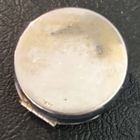 Vintage Petrified Forest Trinket Box Enamel Shield - Picture 4 of 5